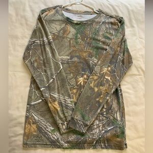 Men’s Small long sleeve tee shirt/ Color- Camouflage/ In good condition